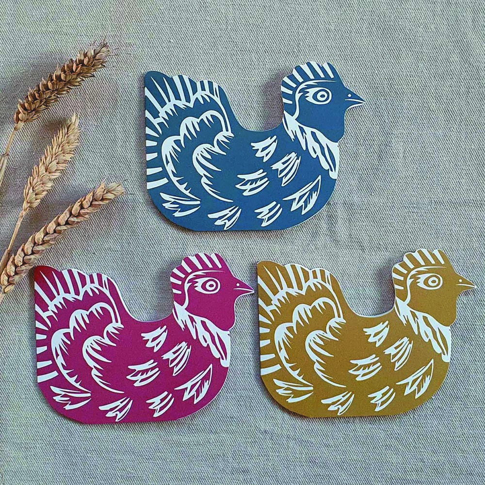 Hen greeting cards