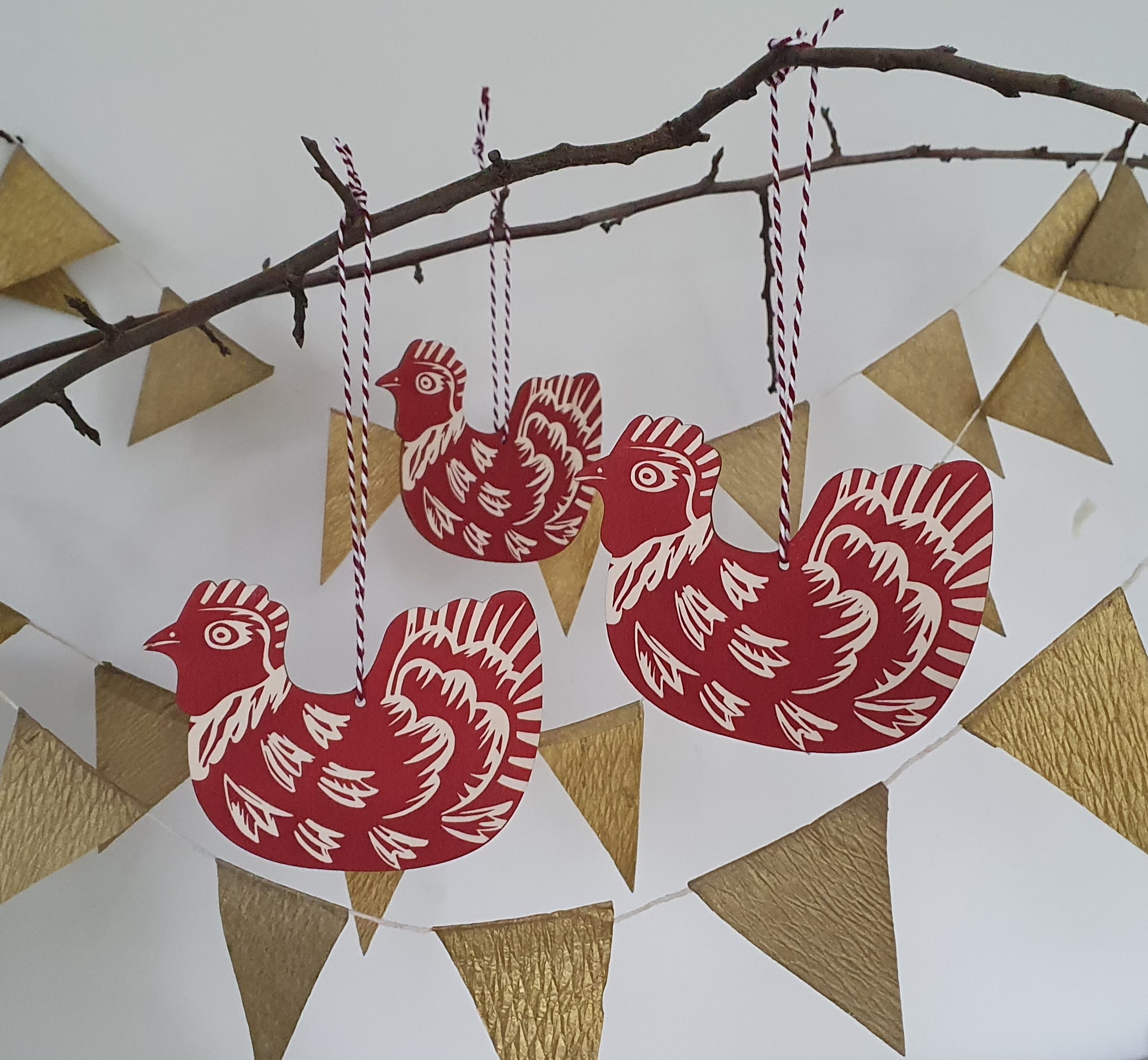 Hen decorations